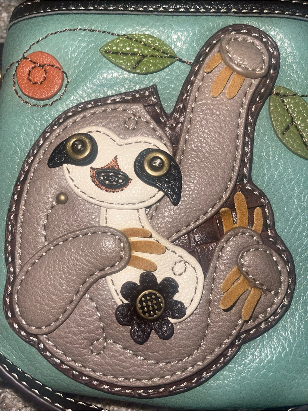 Chala crossbody sloth blue brown - Picture 7 of 8